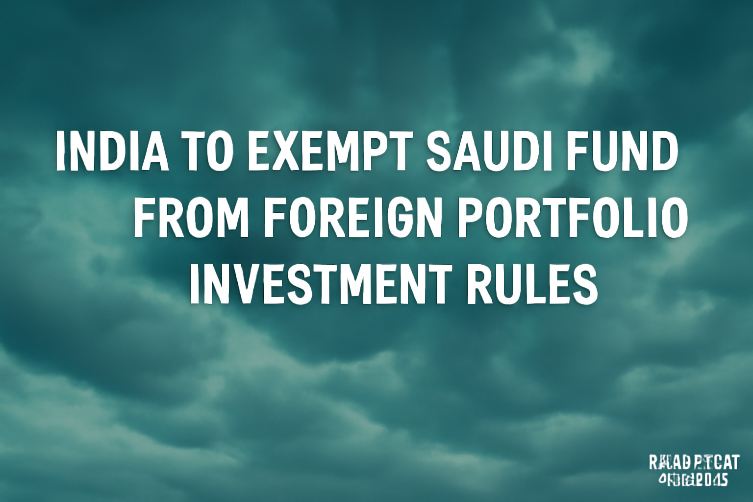 India - Saudi Portfolio