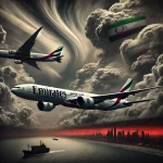 An Emirates, Etihad, and flydubai airplane