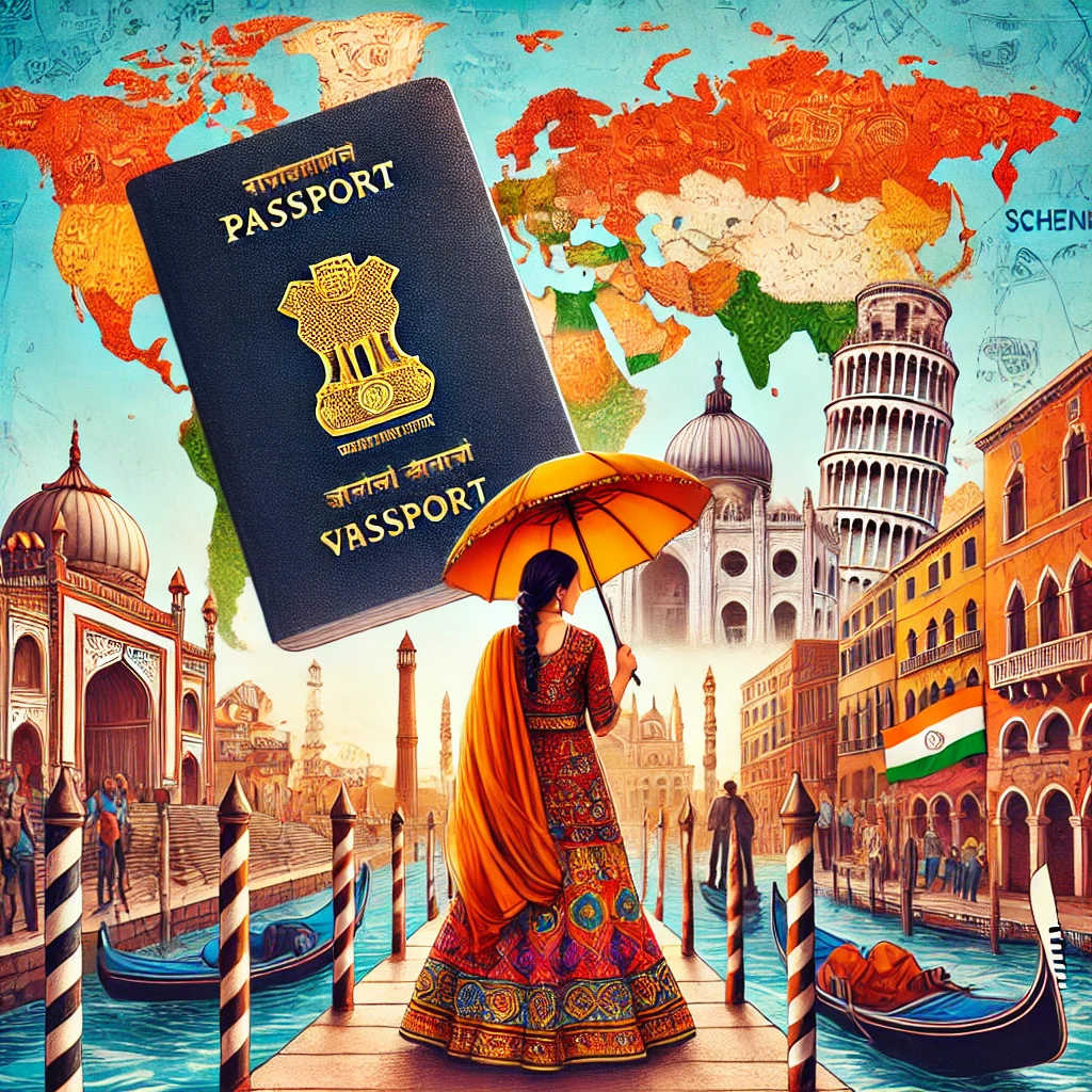 Indian traveler applying for a Schengen visa.